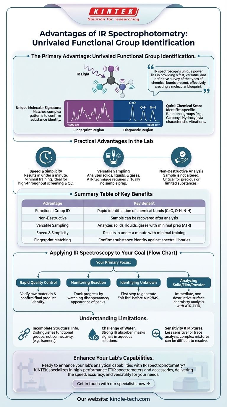 ما هي مزايا قياس الطيف الضوئي بالأشعة تحت الحمراء؟ تحليل كيميائي سريع وغير مدمر لمختبرك دليل مرئي