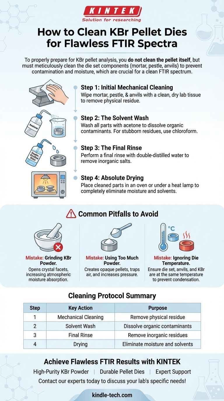 Come si puliscono le pastiglie di KBr? La guida definitiva per un'analisi FTIR impeccabile Guida Visiva