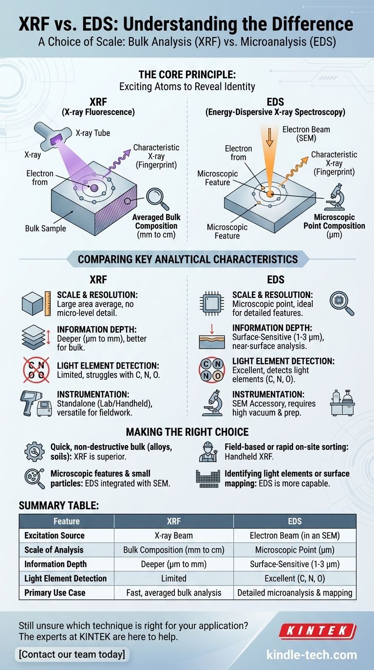 XRF和EDS之间有什么区别？选择正确的元素分析技术 图解指南