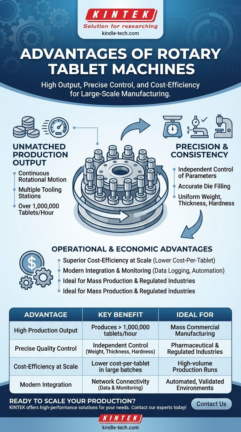 로터리 타정기의 장점은 무엇인가요? 고속, 정밀 타정 생산 잠금 해제 시각적 가이드