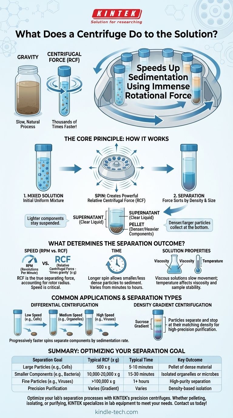 Cosa fa la centrifuga alla soluzione? Separa i componenti con la forza centrifuga ad alta velocità Guida Visiva