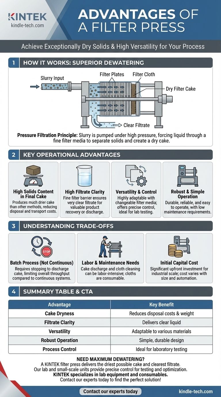 Was sind die Vorteile der Filterpresse? Maximale Entwässerung und überlegene Filtrationsklarheit erzielen Visuelle Anleitung