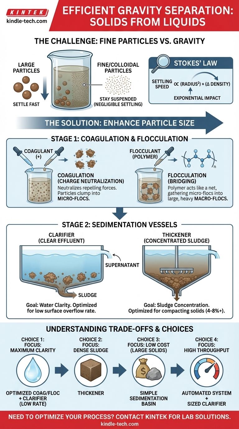 ¿Cuál es el medio más eficiente para separar sólidos de un líquido circundante por gravedad? Optimice con Coagulación y Clarificadores Guía Visual