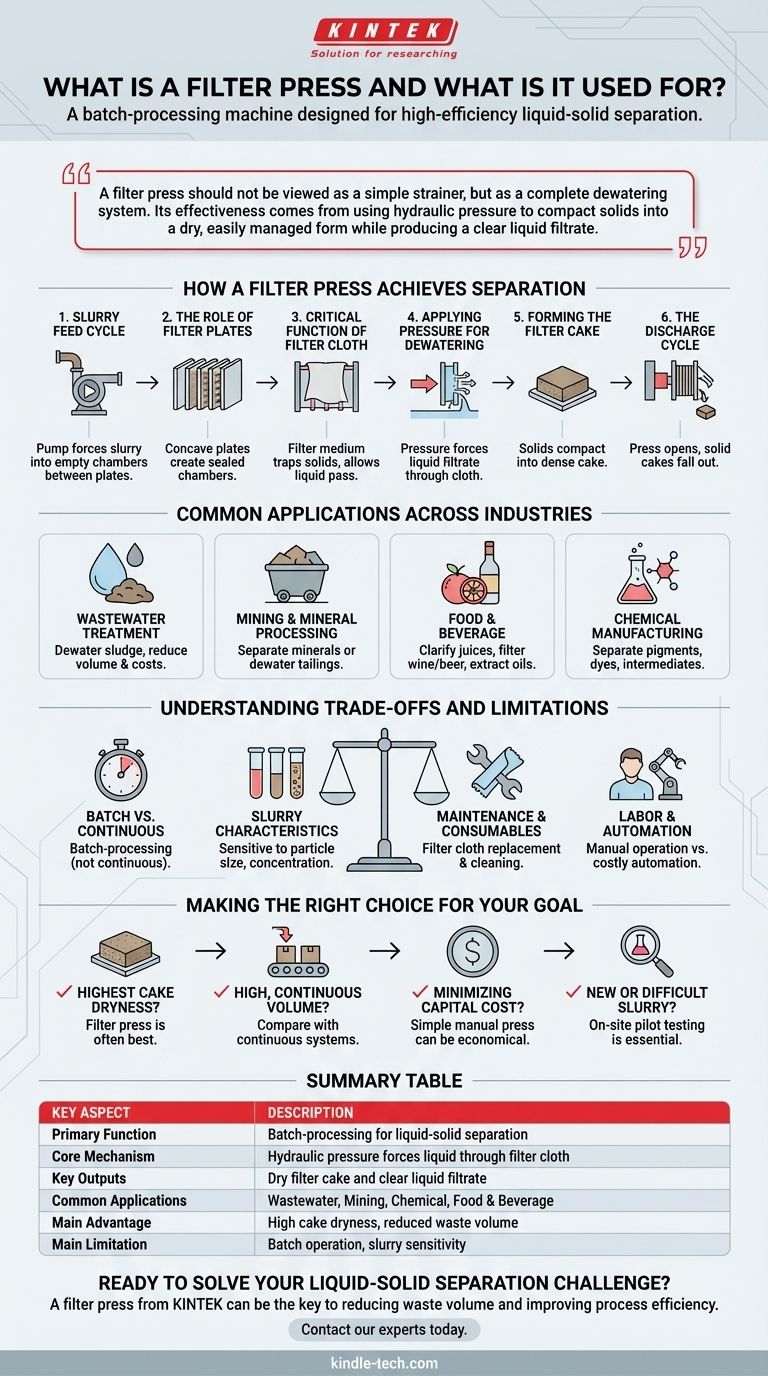 ما هو مكبس الترشيح وما هي استخداماته؟ إتقان الفصل السائل-الصلب عالي الكفاءة دليل مرئي
