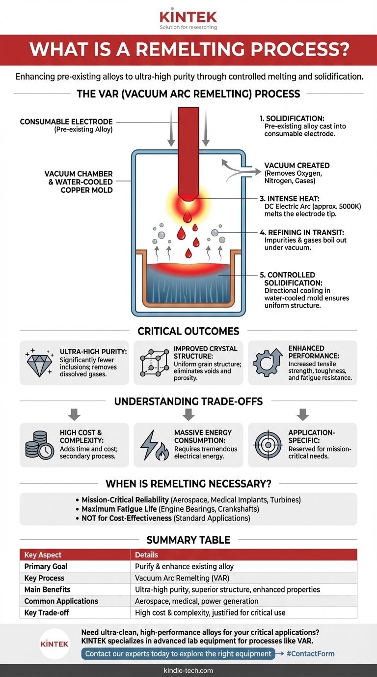 ¿Qué es un proceso de remoldeo? Una guía para el refinado de metales de alta pureza Guía Visual