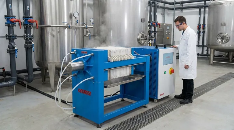 排水処理用メンブレンフィルタープレスとは？より乾燥した汚泥と低い処分コストを実現