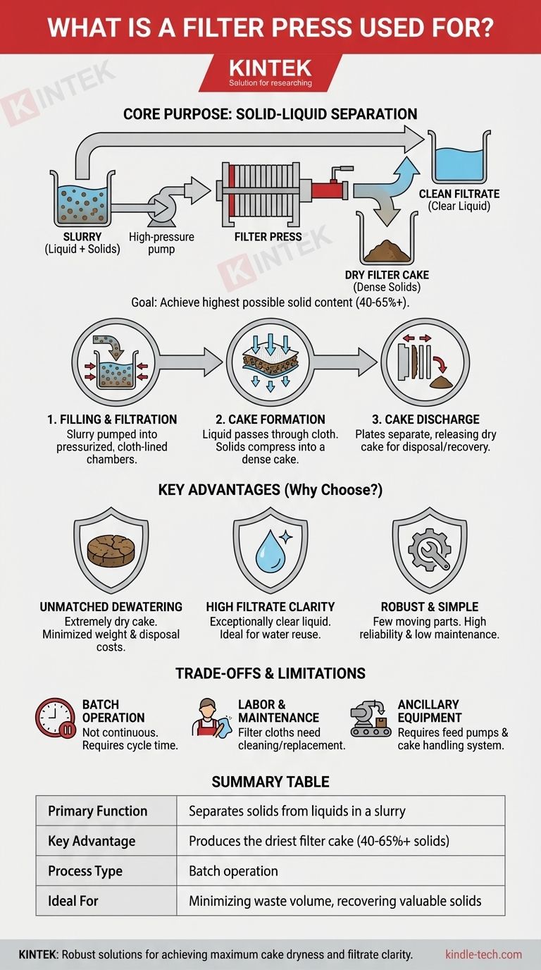 Для чего используется фильтр-пресс? Достижение максимальной эффективности разделения твердой и жидкой фаз Визуальное руководство