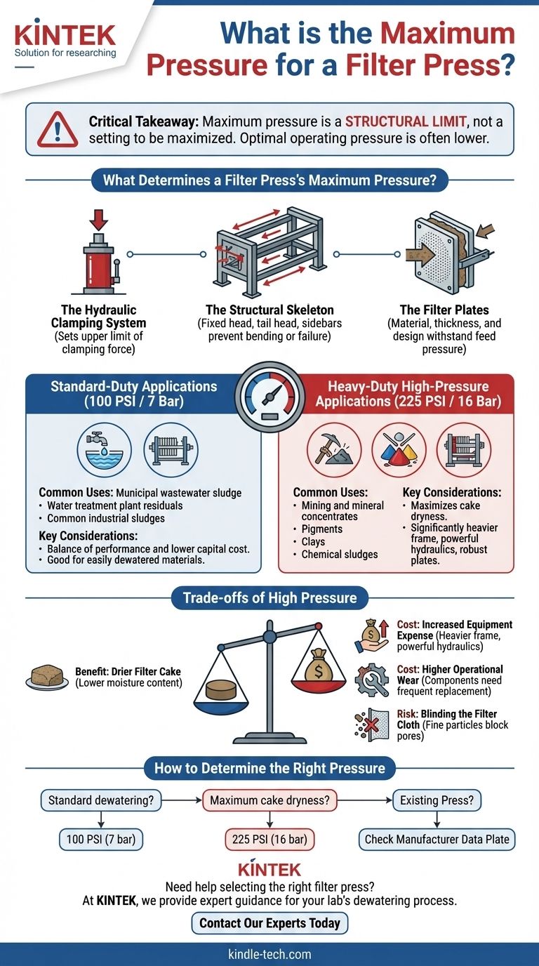 ما هو أقصى ضغط لمكبس الترشيح؟ اختيار ضغط PSI المناسب لعمليتك دليل مرئي