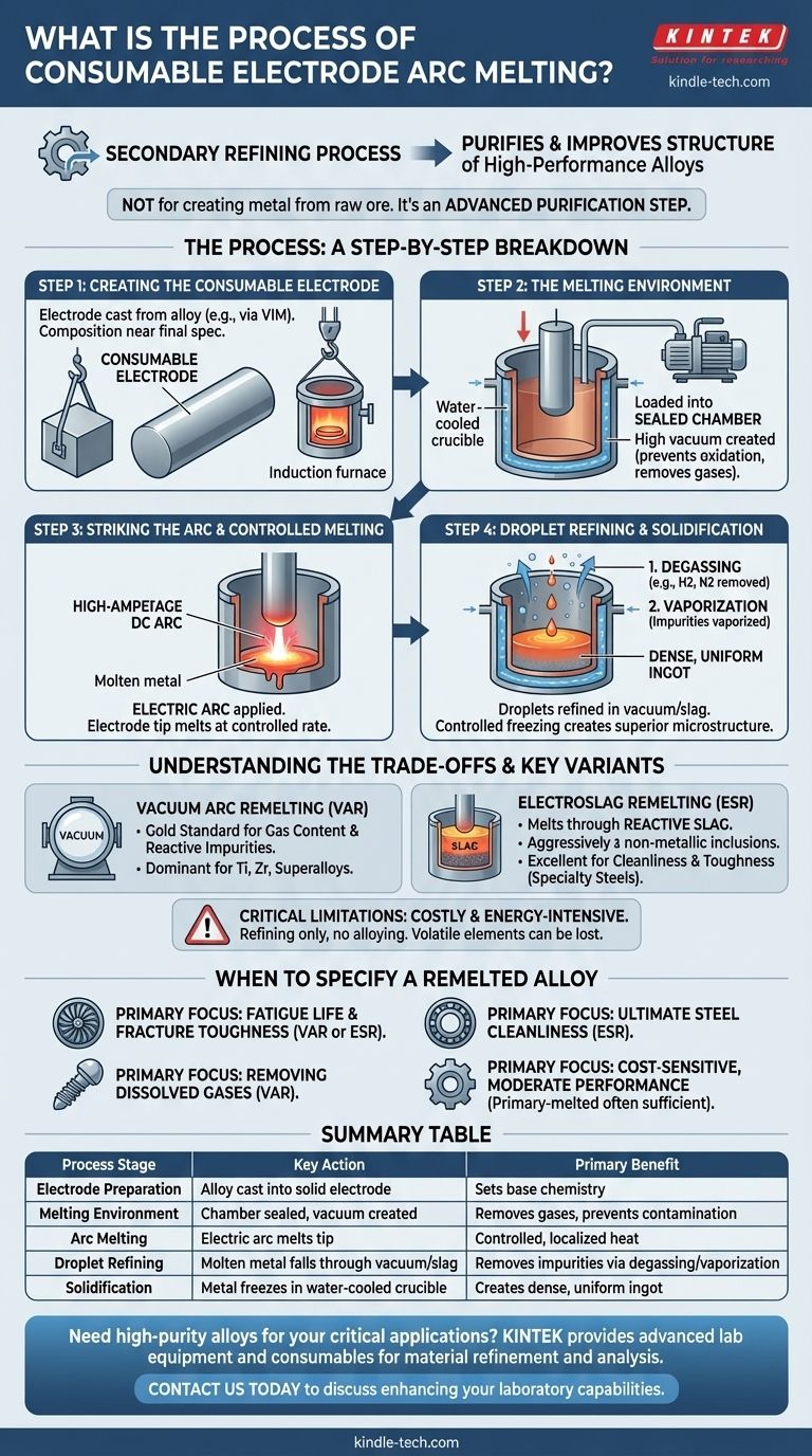 消耗电极电弧熔炼的工艺流程是什么？高纯合金精炼指南 图解指南