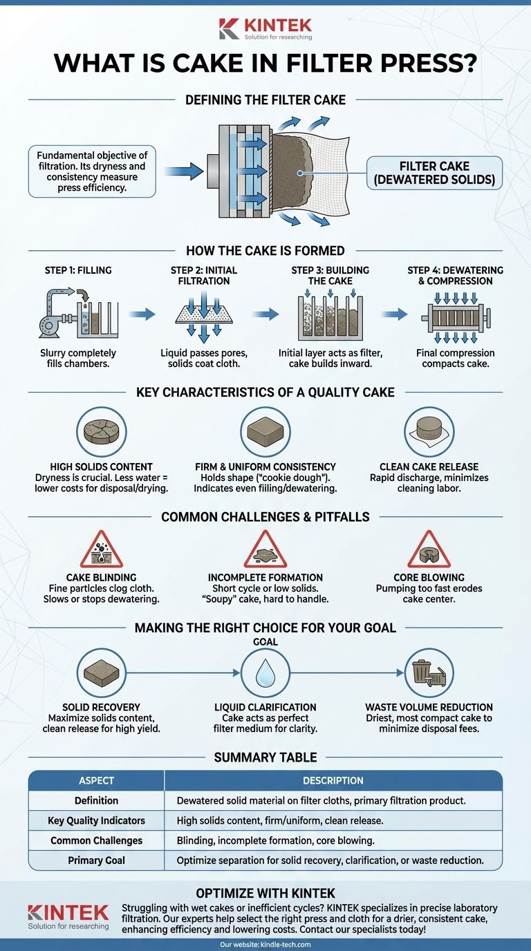 여과 프레스에서 케이크란 무엇인가? 효율적인 고액 분리의 핵심 시각적 가이드