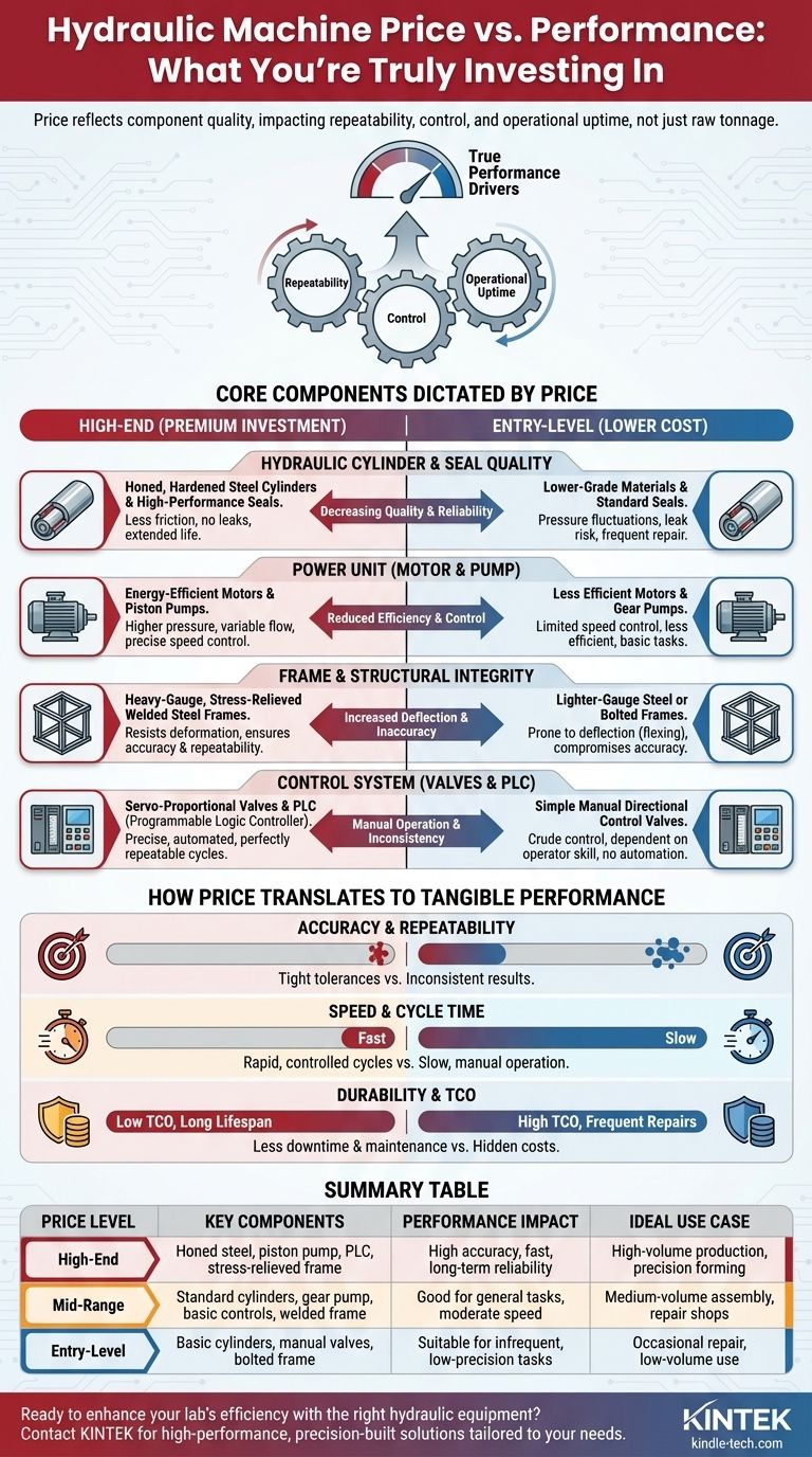 유압 기계의 성능에 어떤 영향을 미치나요? 정밀 엔지니어링으로 ROI를 극대화하세요 시각적 가이드