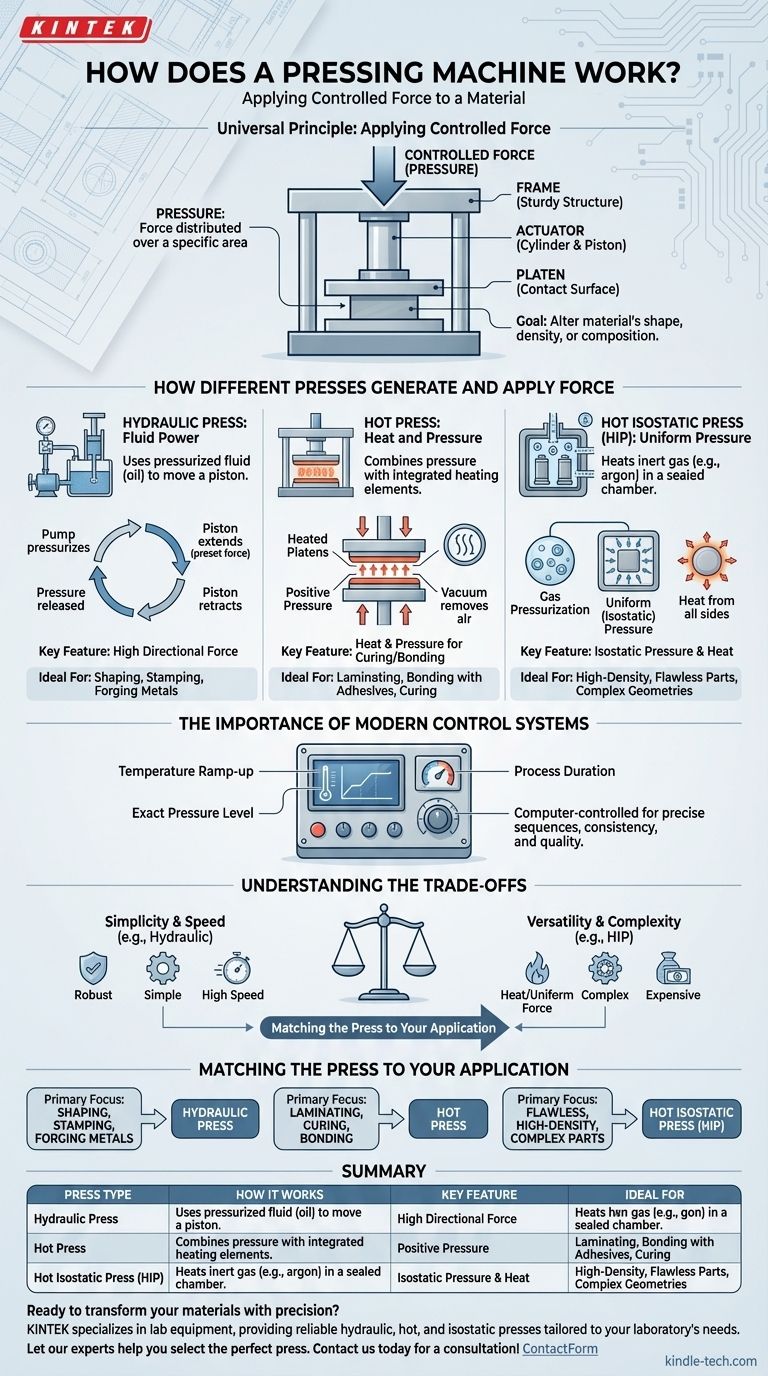 프레스 기계는 어떻게 작동하나요? 힘, 열, 제어에 대한 안내 시각적 가이드
