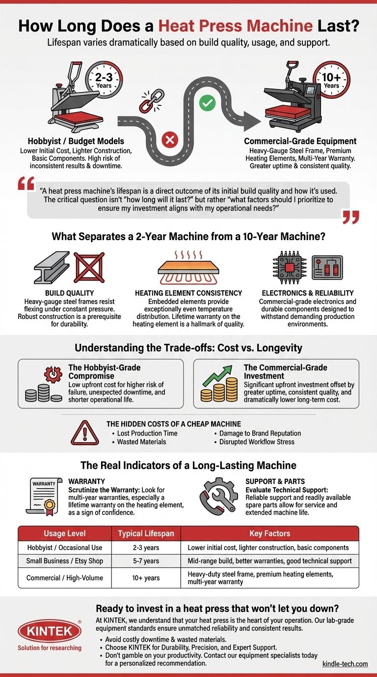 ヒートプレス機の寿命はどれくらいですか？適切な選択で投資を最大化しましょう ビジュアルガイド