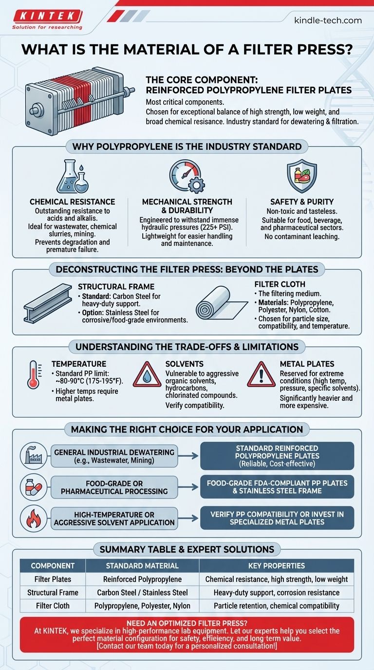 필터 프레스의 재료는 무엇입니까? 강화 폴리프로필렌이 산업 표준인 이유 시각적 가이드