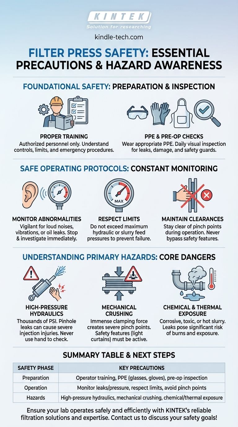 压滤机的安全注意事项有哪些？预防高压危险的必要步骤 图解指南
