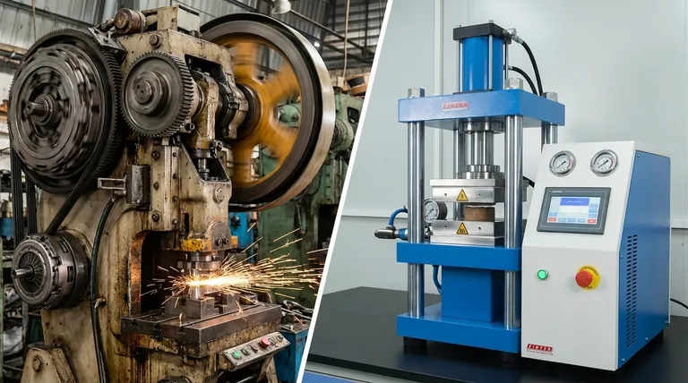 Qual é a diferença entre prensa mecânica e prensa hidráulica? Alta Velocidade vs. Força Controlada