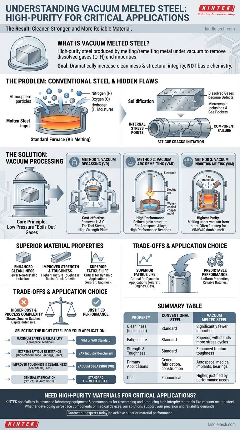 Qu'est-ce que l'acier à fusion sous vide ? Obtenez une pureté et des performances inégalées pour les applications critiques Guide Visuel