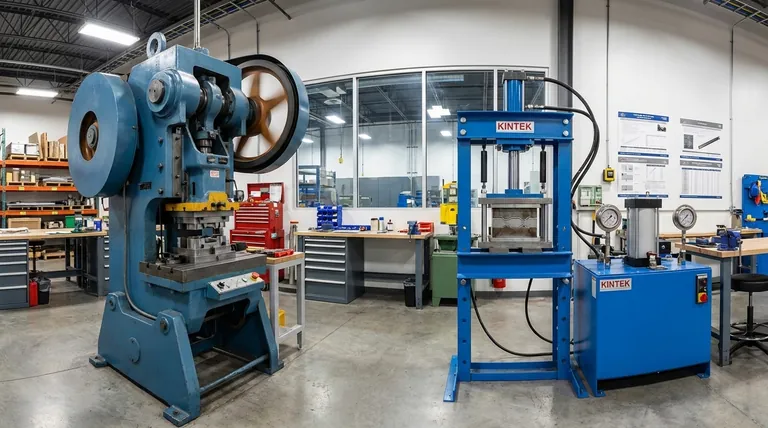 メカニカルプレスと油圧プレスの違いとは?適切な力を選ぶためのガイド