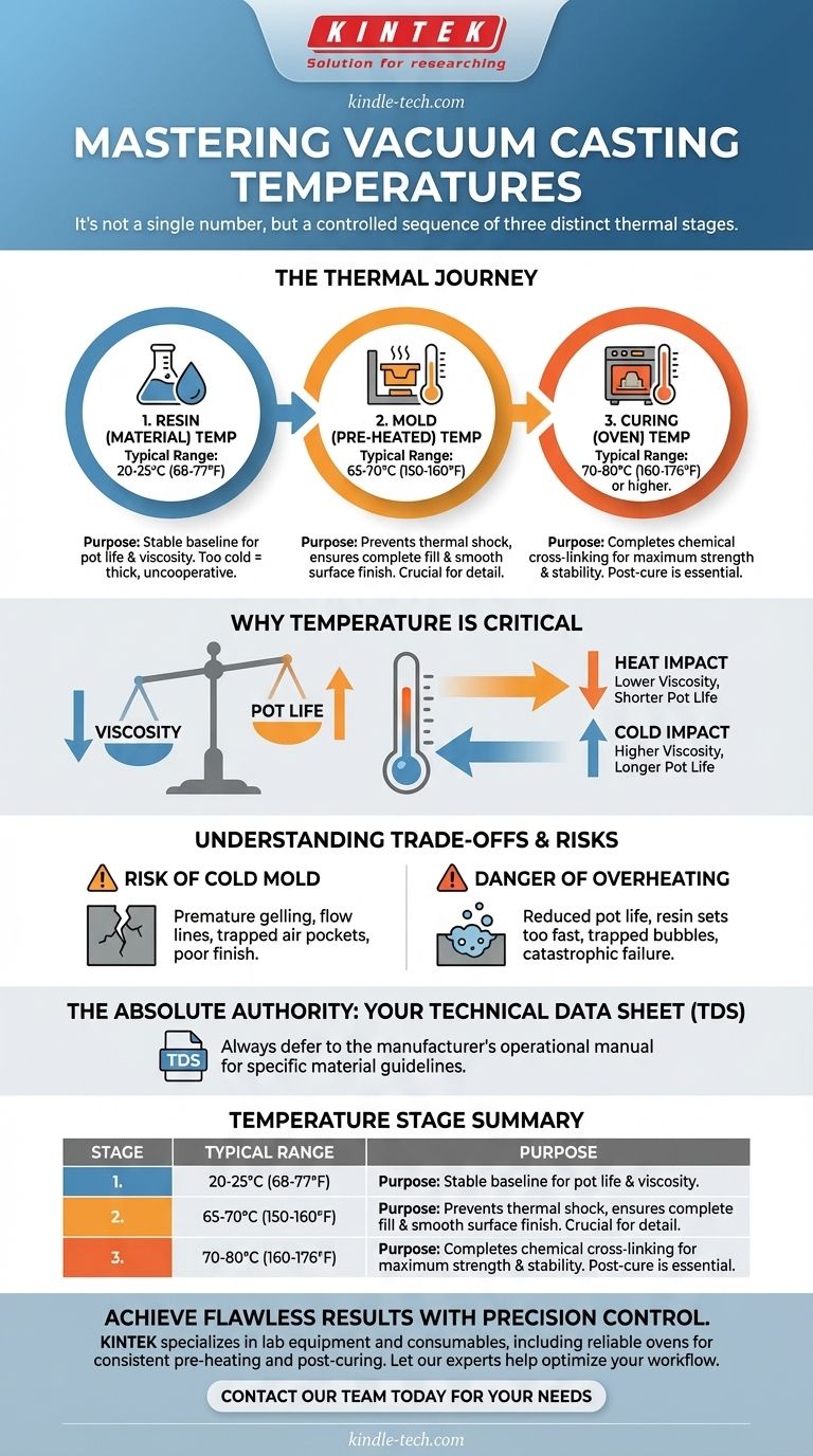 ما هي درجة الحرارة التي تستخدمها في الصب الفراغي؟ أتقن درجات الحرارة الرئيسية الثلاث للحصول على نتائج مثالية دليل مرئي