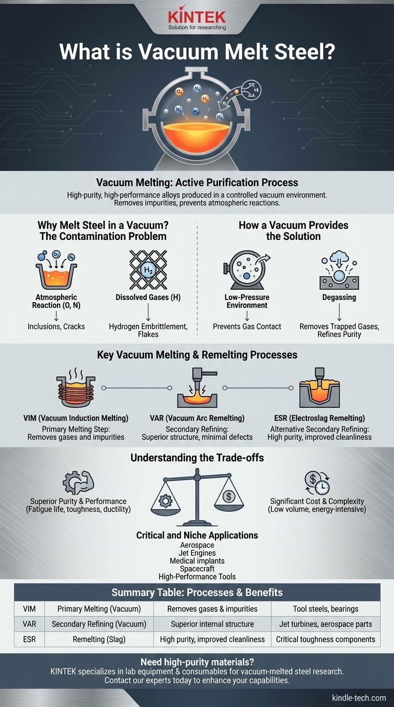 진공 용해강이란 무엇인가요? 중요한 용도에 필요한 탁월한 순도와 성능을 경험하세요 시각적 가이드