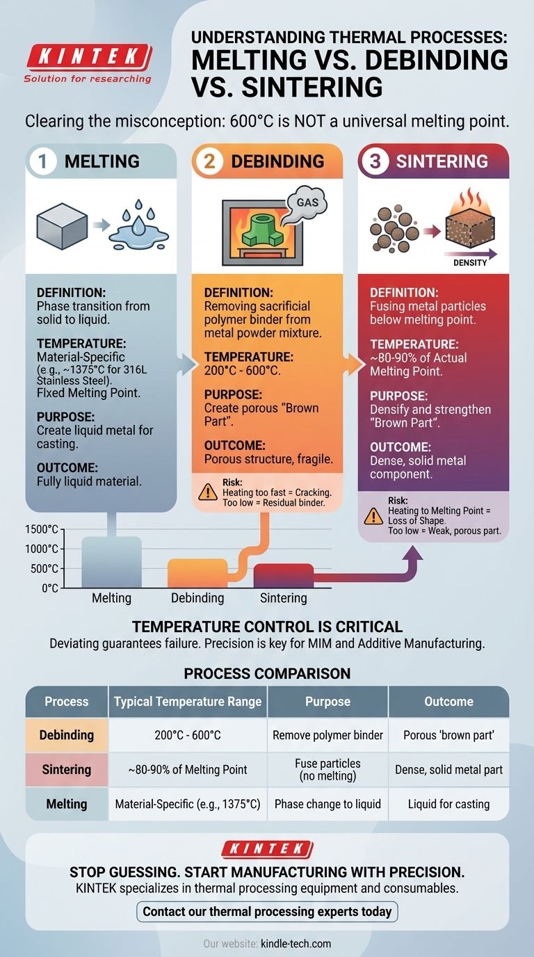 ما هي درجة الحرارة التي تسبب الانصهار؟ إزالة الرابط مقابل الانصهار في تصنيع المعادن دليل مرئي