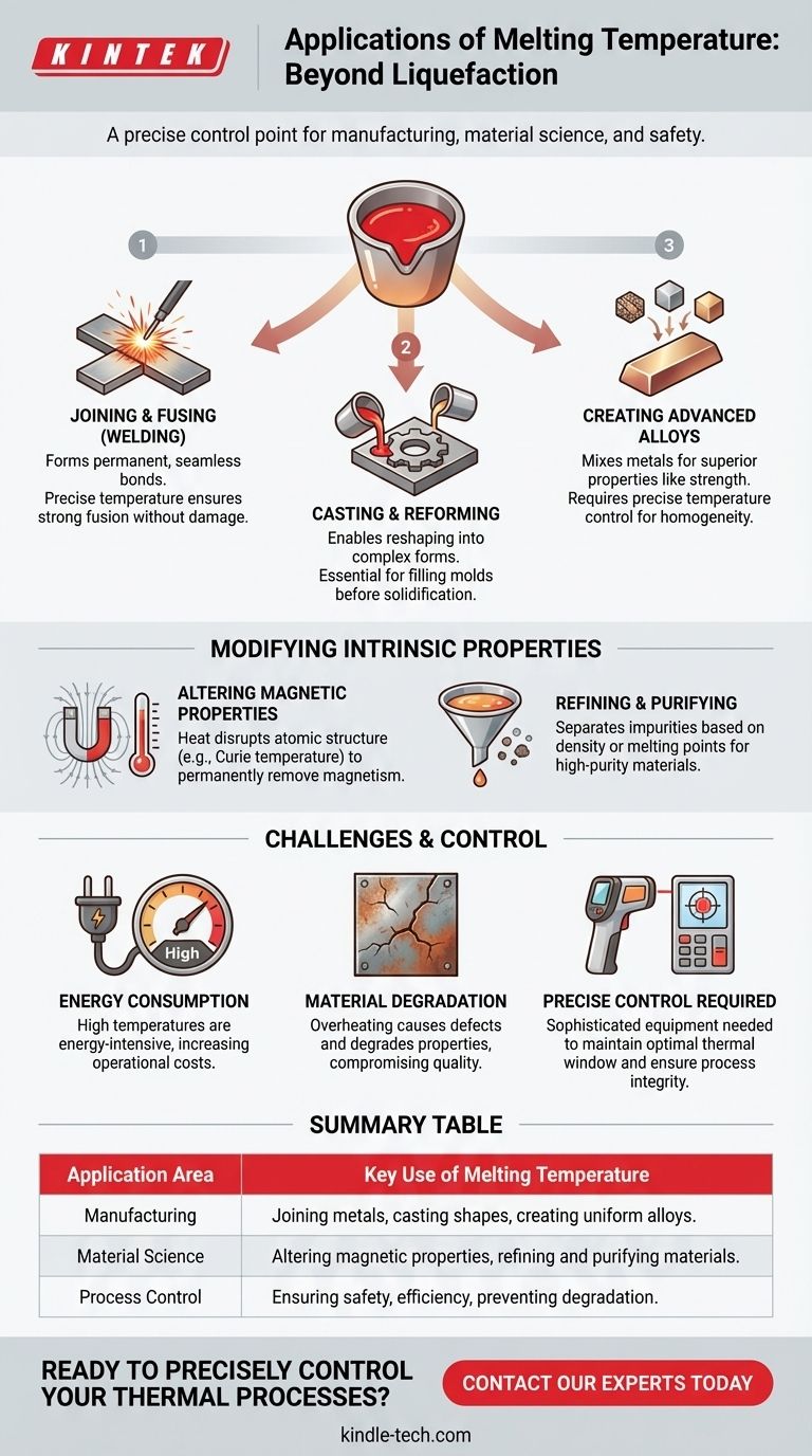¿Cuáles son las aplicaciones de la temperatura de fusión? Dominio del control de materiales para unión, fundición y aleación Guía Visual