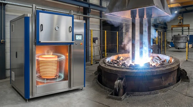 Какова разница между индукционной плавильной печью и дуговой электропечью? Руководство по выбору правильной технологии плавки