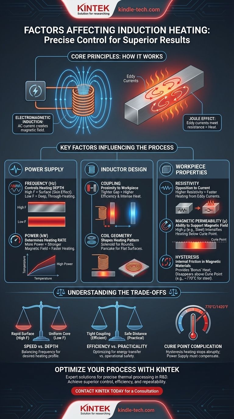 ¿Cuáles son los factores que afectan el calentamiento por inducción? Domine las variables clave para un control térmico preciso Guía Visual