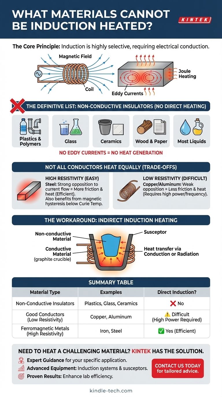 What materials cannot be induction heated? Understanding the Limits of Conductive Heating Visual Guide