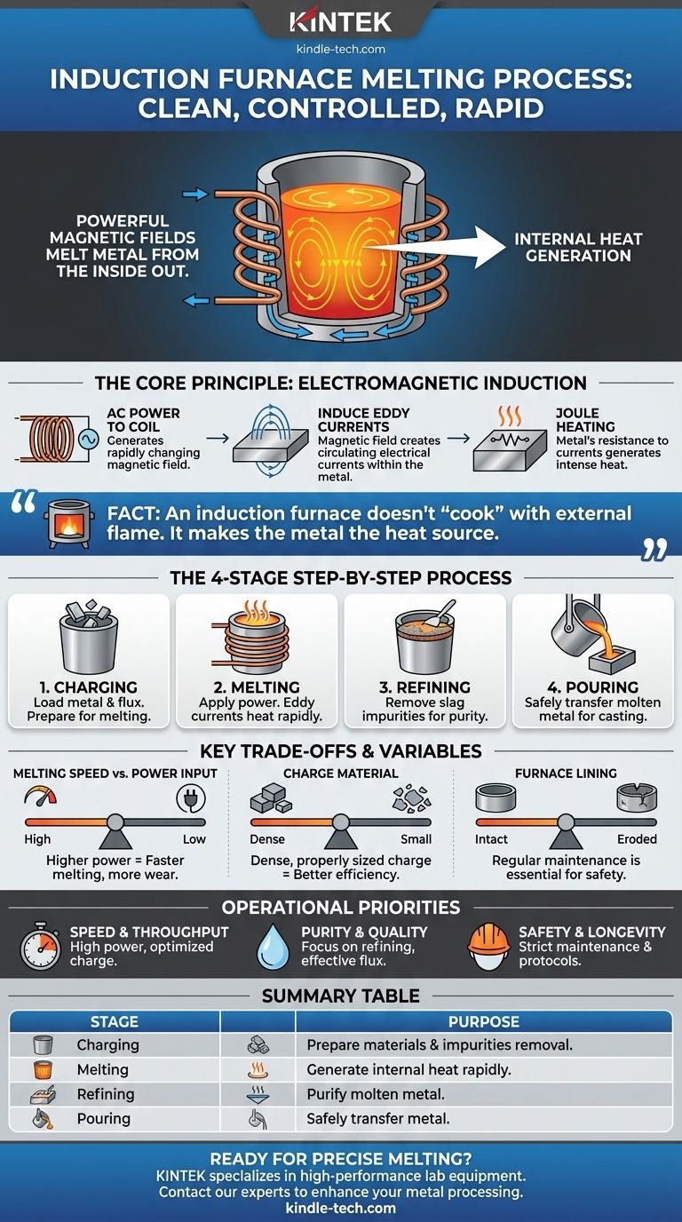 感应炉中的熔炼过程是怎样的？清洁高效金属熔炼指南 图解指南