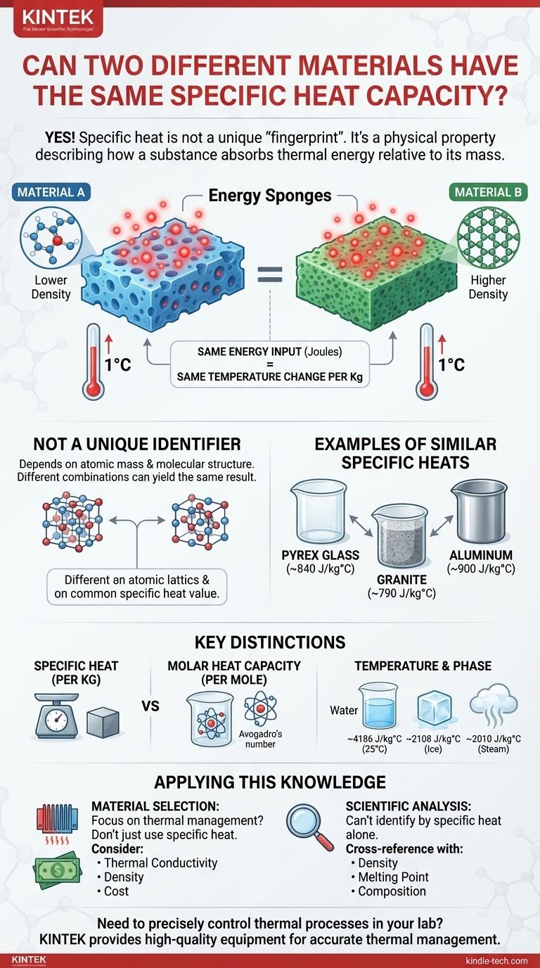 Dois materiais diferentes podem ter o mesmo valor de capacidade térmica específica? Desvendando a Ciência do Comportamento Térmico Guia Visual