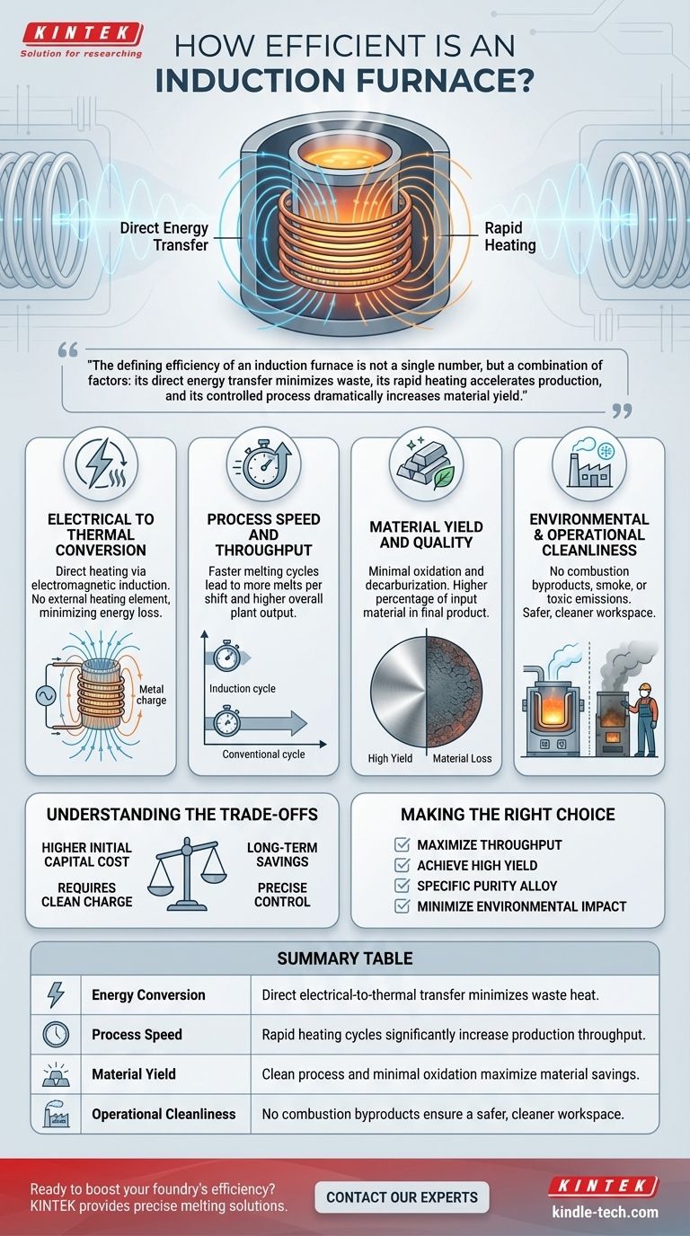 ما مدى كفاءة فرن الحث؟ أطلق العنان لأقصى سرعة إنتاج وعائد مادي دليل مرئي