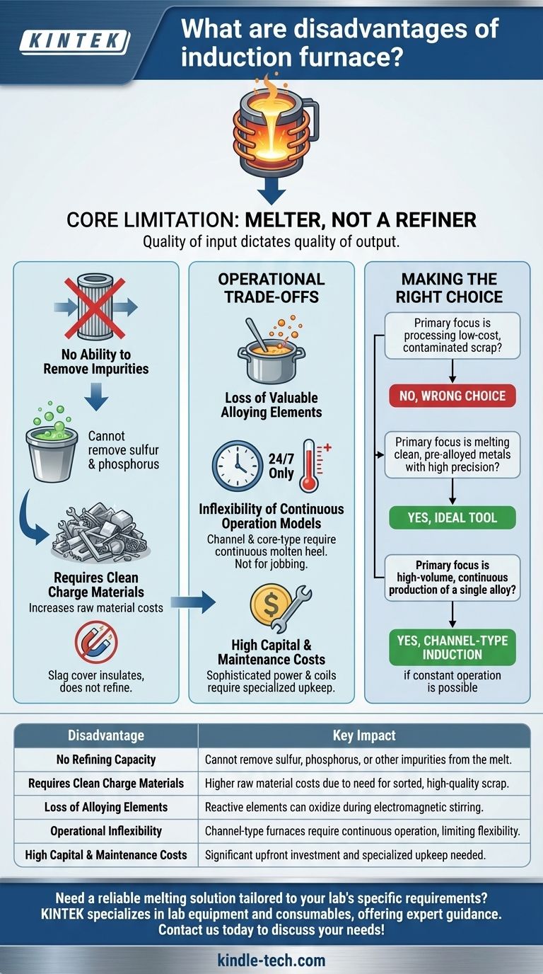Was sind die Nachteile eines Induktionsofens? Wesentliche Einschränkungen beim Metallschmelzen Visuelle Anleitung