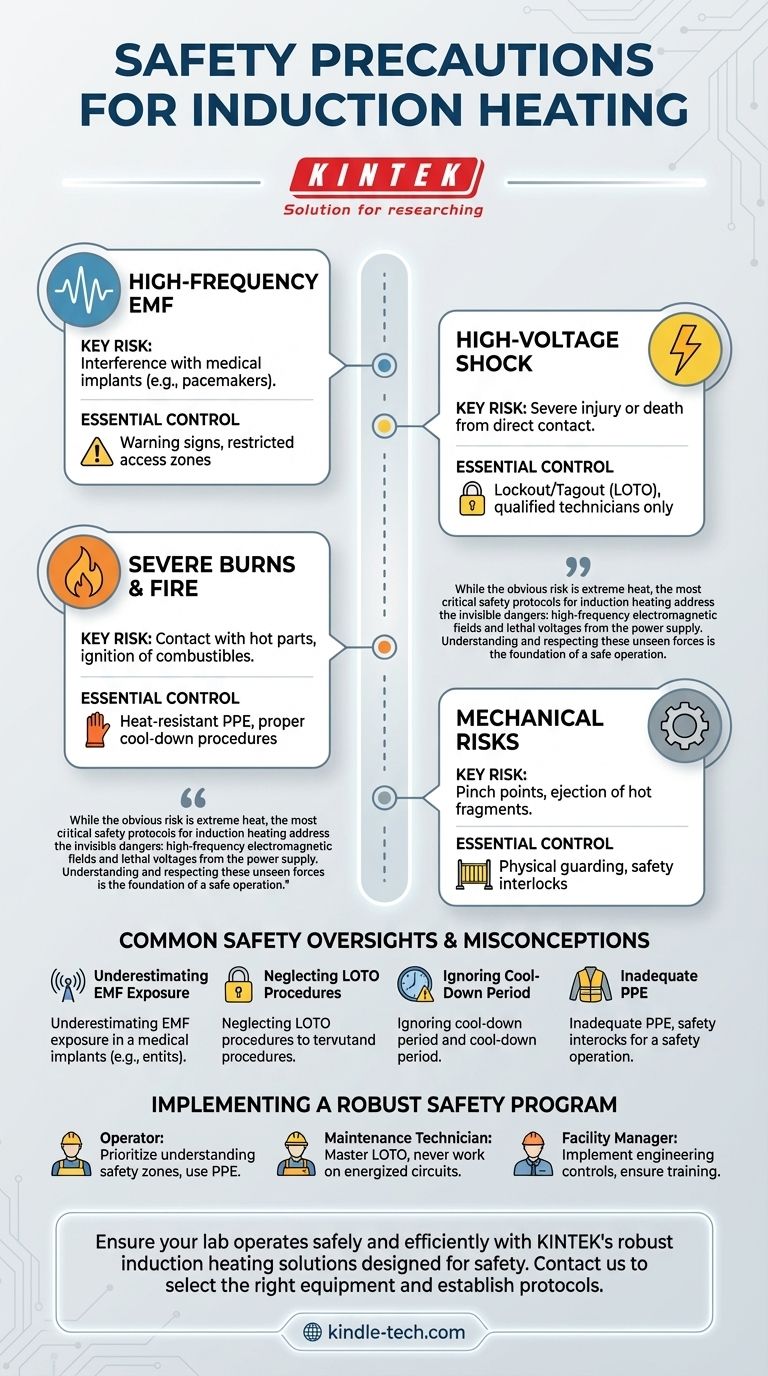 Quelles sont les précautions de sécurité pour le chauffage par induction ? Atténuer les risques liés aux CEM, aux chocs électriques et aux brûlures Guide Visuel