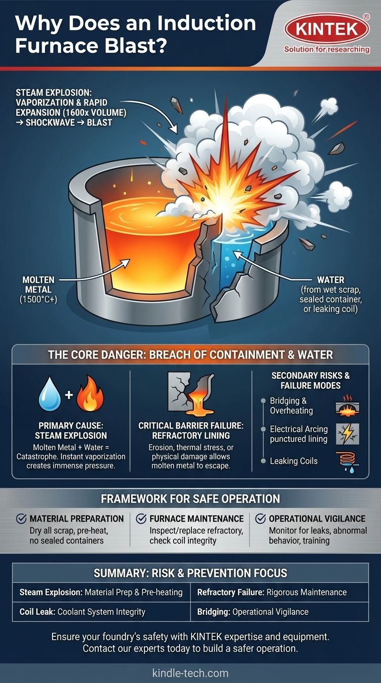 لماذا ينفجر فرن الحث؟ منع الانفجارات البخارية الكارثية في مسبكك دليل مرئي
