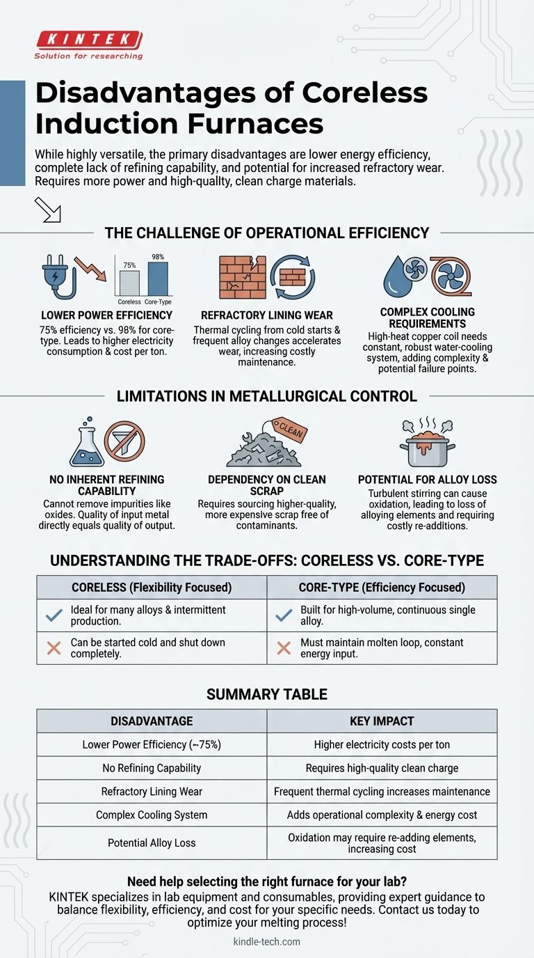 无芯感应炉有哪些缺点？灵活性与效率的关键权衡 图解指南
