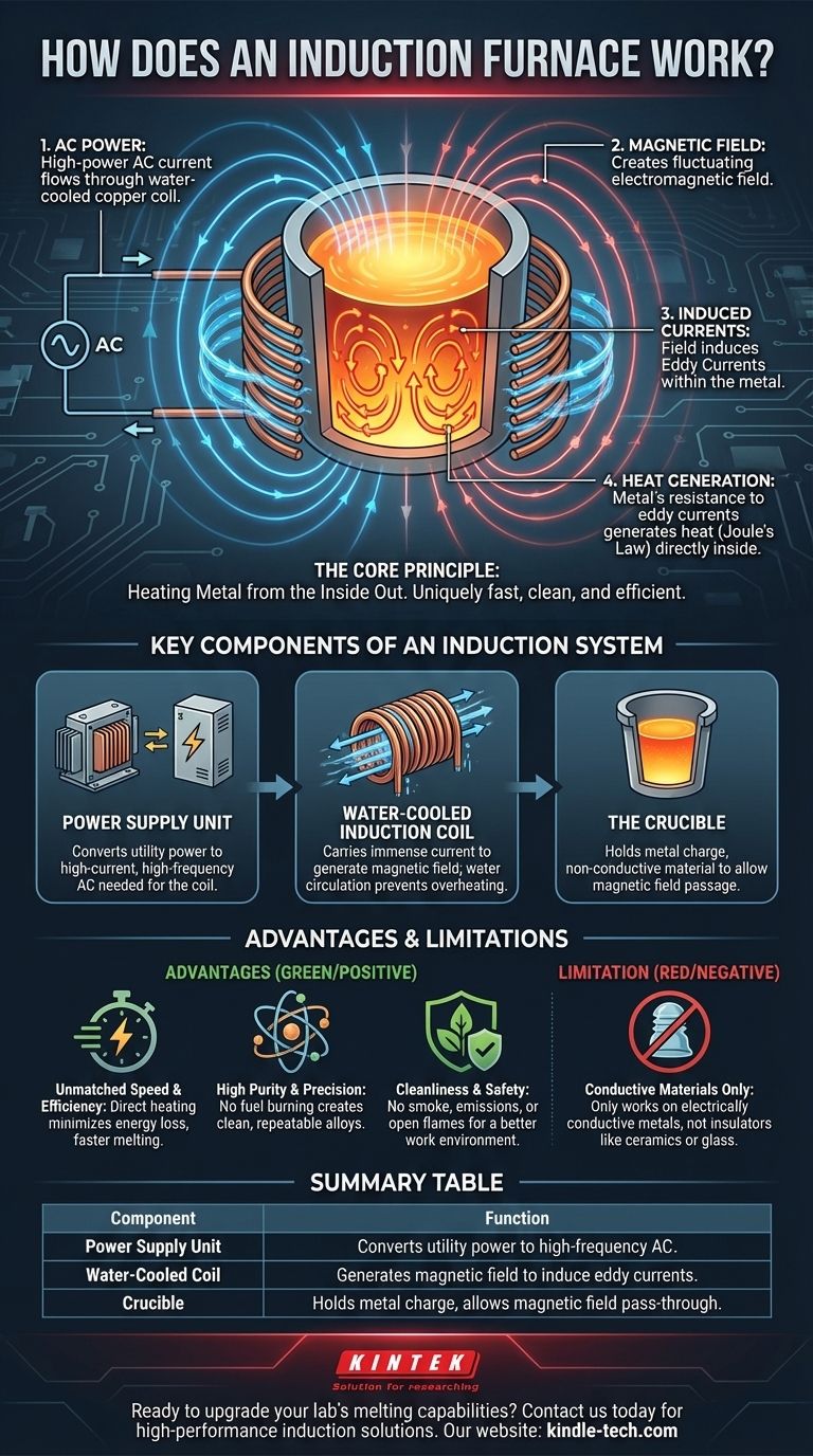 Wie funktioniert ein Induktionsofen? Schnelles, sauberes und effizientes Schmelzen von Metall Visuelle Anleitung