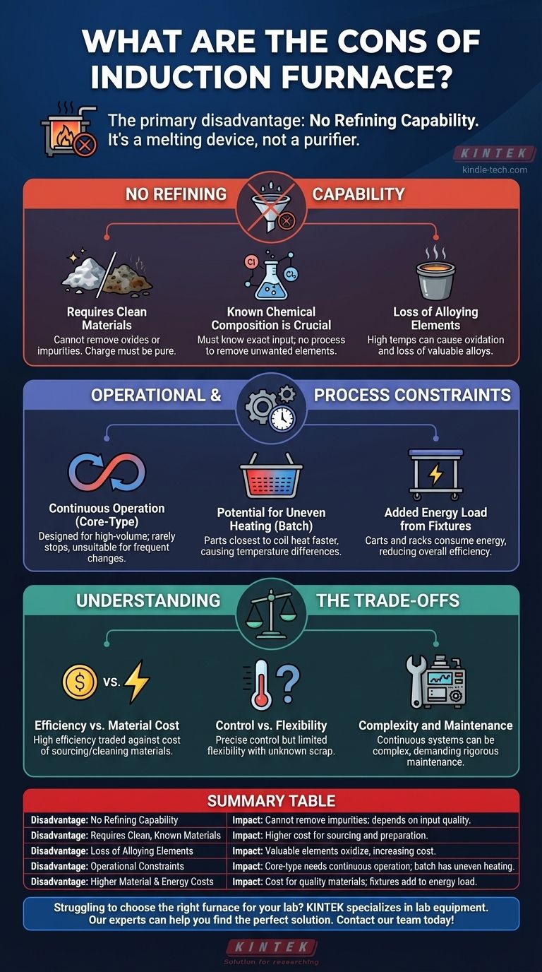Quels sont les inconvénients du four à induction ? Comprendre les limites de la fusion à grande vitesse Guide Visuel