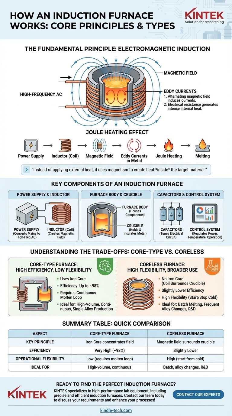 Wofür wird ein Induktionsofen verwendet? Elektromagnetische Leistung für effizientes Schmelzen nutzen Visuelle Anleitung