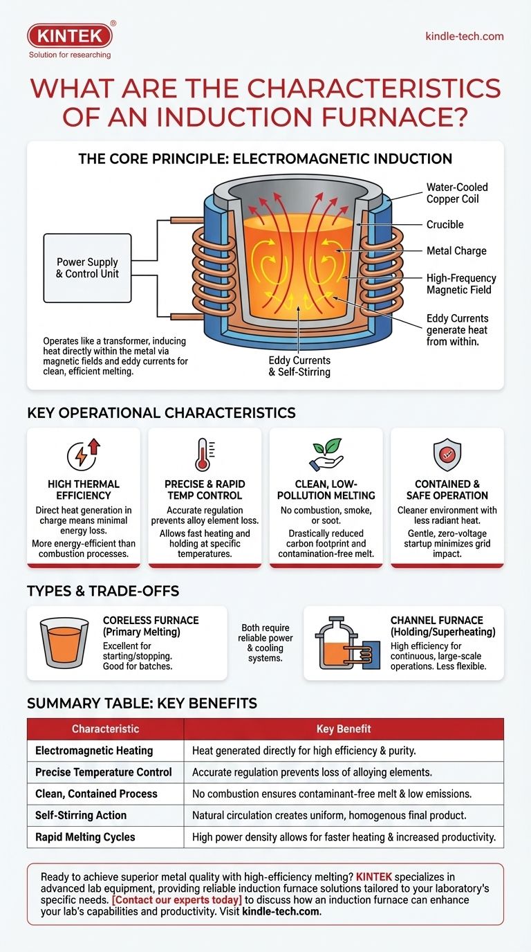 Was sind die Merkmale eines Induktionsofens? Hocheffizientes, sauberes Schmelzen für überragende Metallqualität Visuelle Anleitung