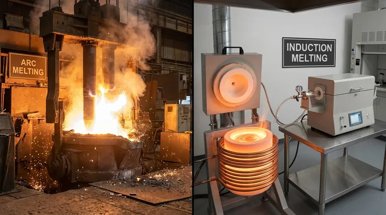 What is the difference between arc melting and induction melting? Power vs. Precision for Your Metal Melting Needs