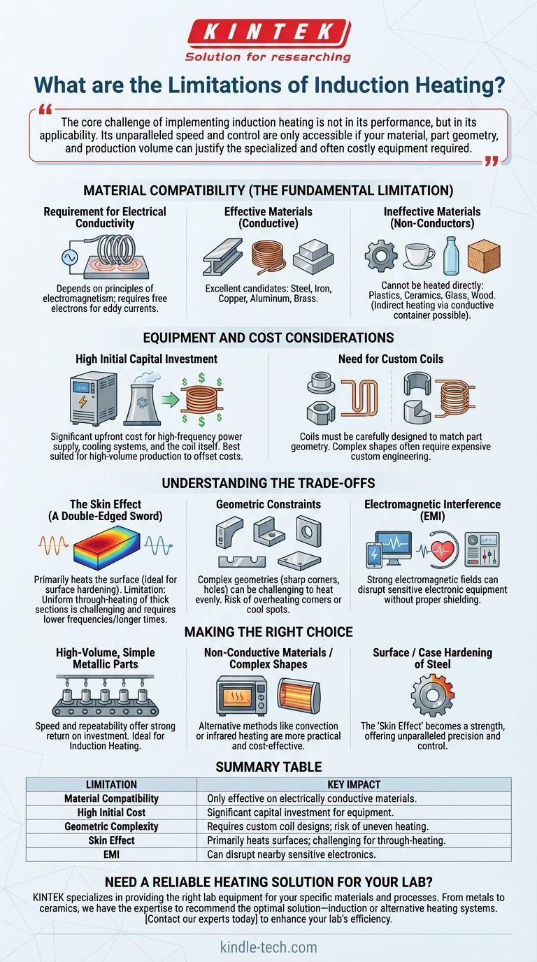 Quali sono i limiti del riscaldamento a induzione? Comprendere i suoi vincoli di materiale e costo Guida Visiva