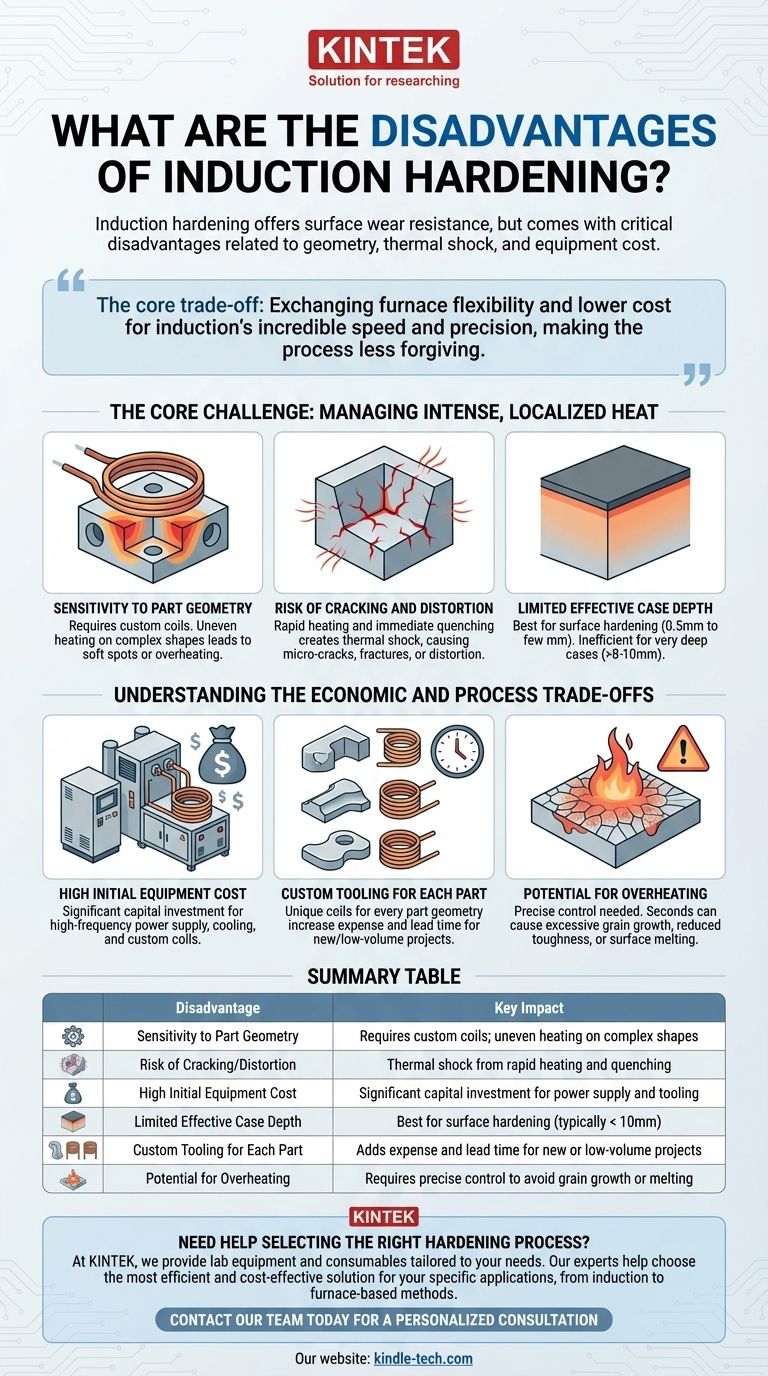 Quali sono gli svantaggi dell'indurimento a induzione? Comprendere le limitazioni e i compromessi chiave Guida Visiva