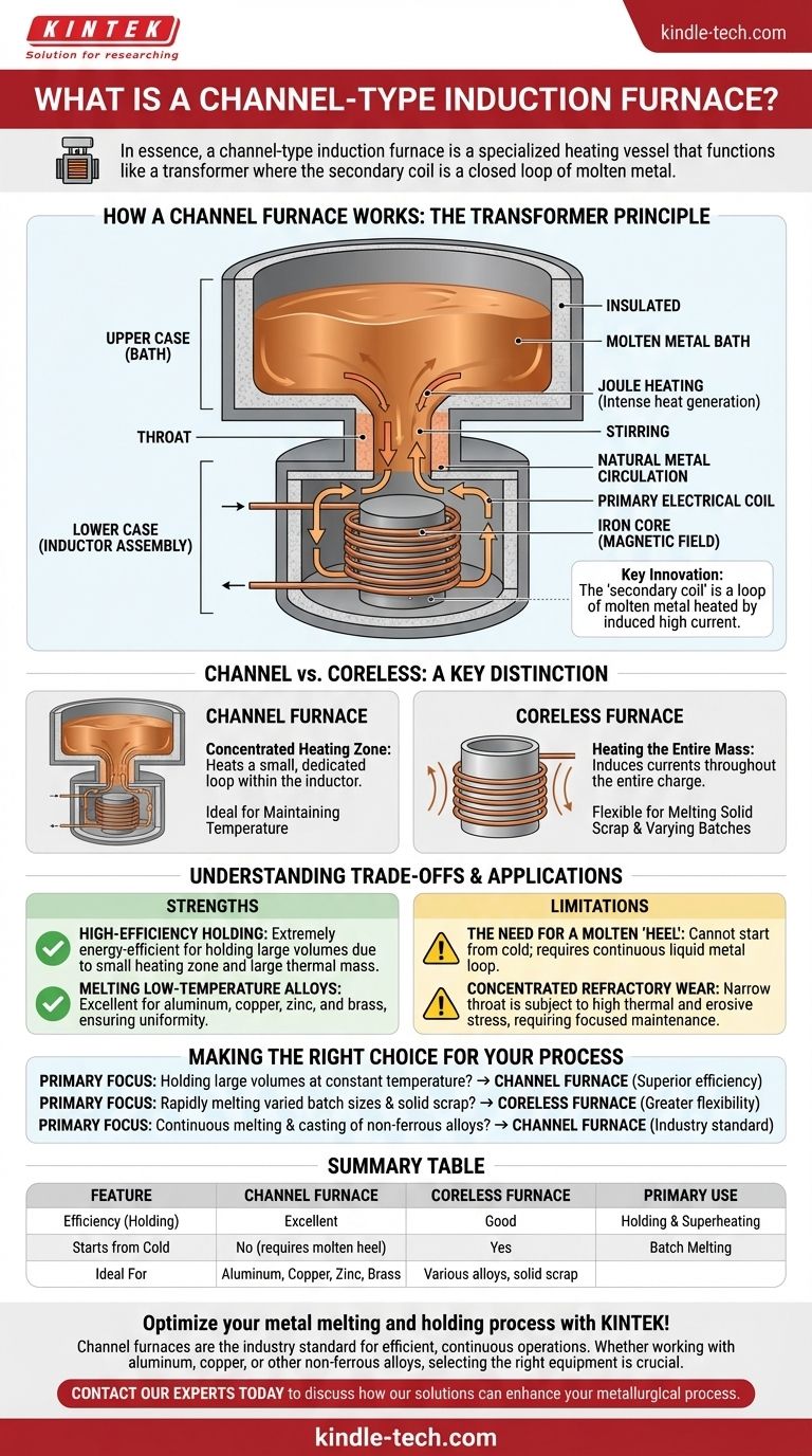 채널형 유도 용해로는 무엇인가요? 효율적인 금속 보관 및 용해를 위한 가이드 시각적 가이드