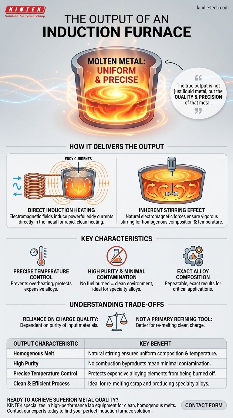 Quel est le produit d'un four à induction ? Métal en fusion homogène de haute pureté pour les alliages de précision Guide Visuel
