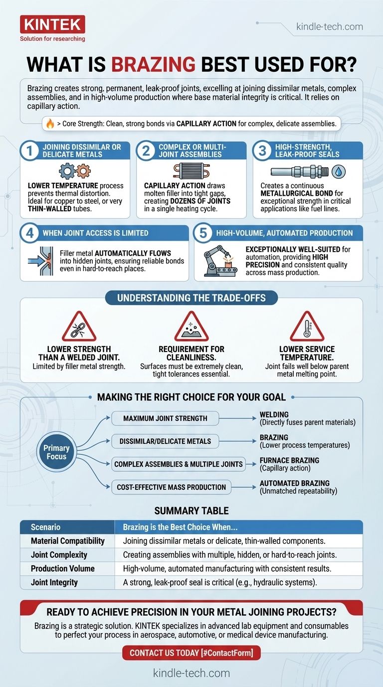 Wofür wird Löten am besten eingesetzt? Verbinden ungleicher Metalle & komplexer Baugruppen Visuelle Anleitung