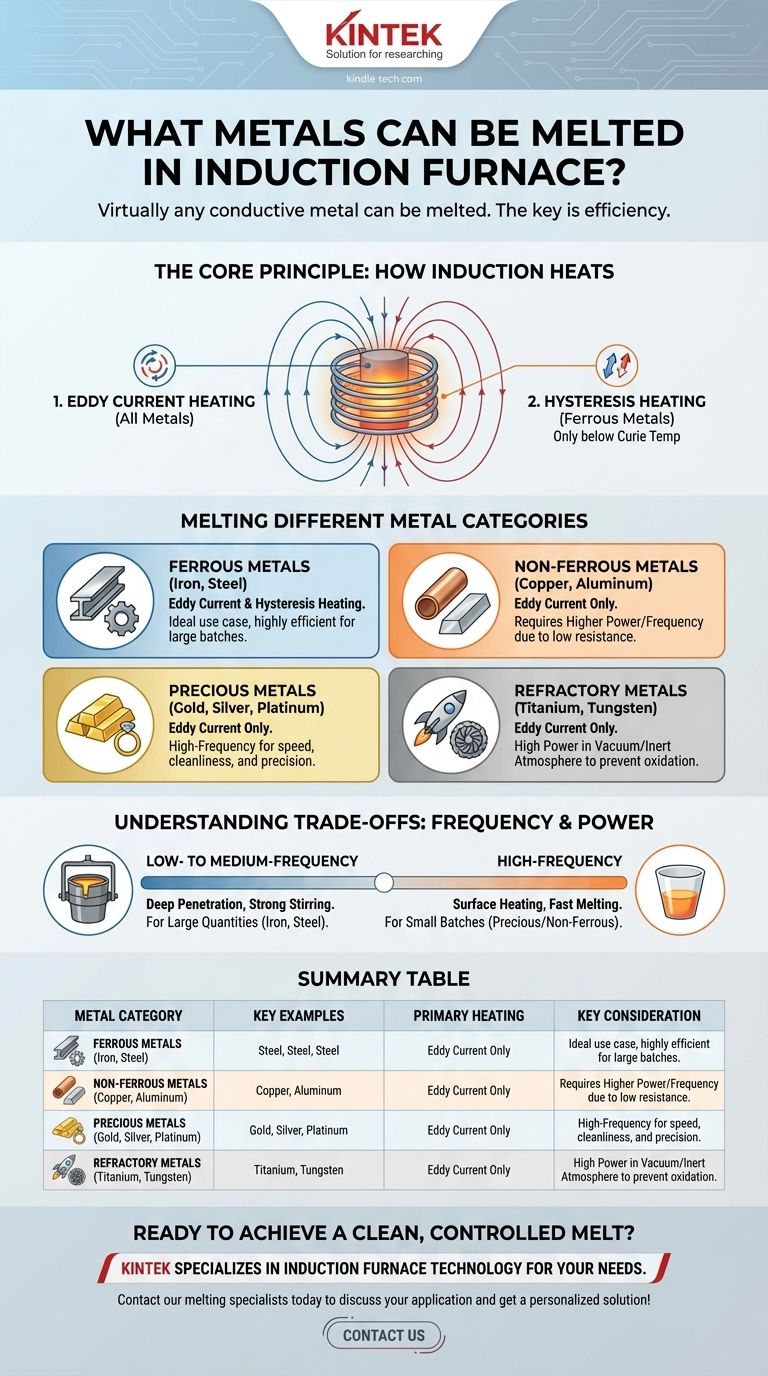 Quels métaux peuvent être fondus dans un four à induction ? Un guide pour une fusion efficace de tout métal conducteur Guide Visuel