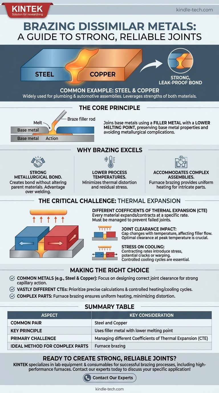 ما هما معدنان مختلفان يمكن ربطهما معًا باللحام بالنحاس؟ شرح الفولاذ والنحاس دليل مرئي