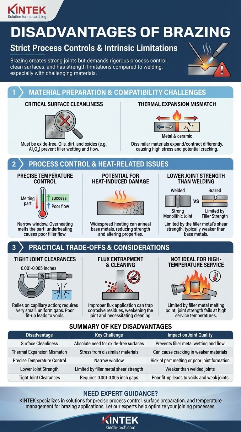 Quali sono gli svantaggi della brasatura? Sfide chiave nell'unione dei materiali Guida Visiva