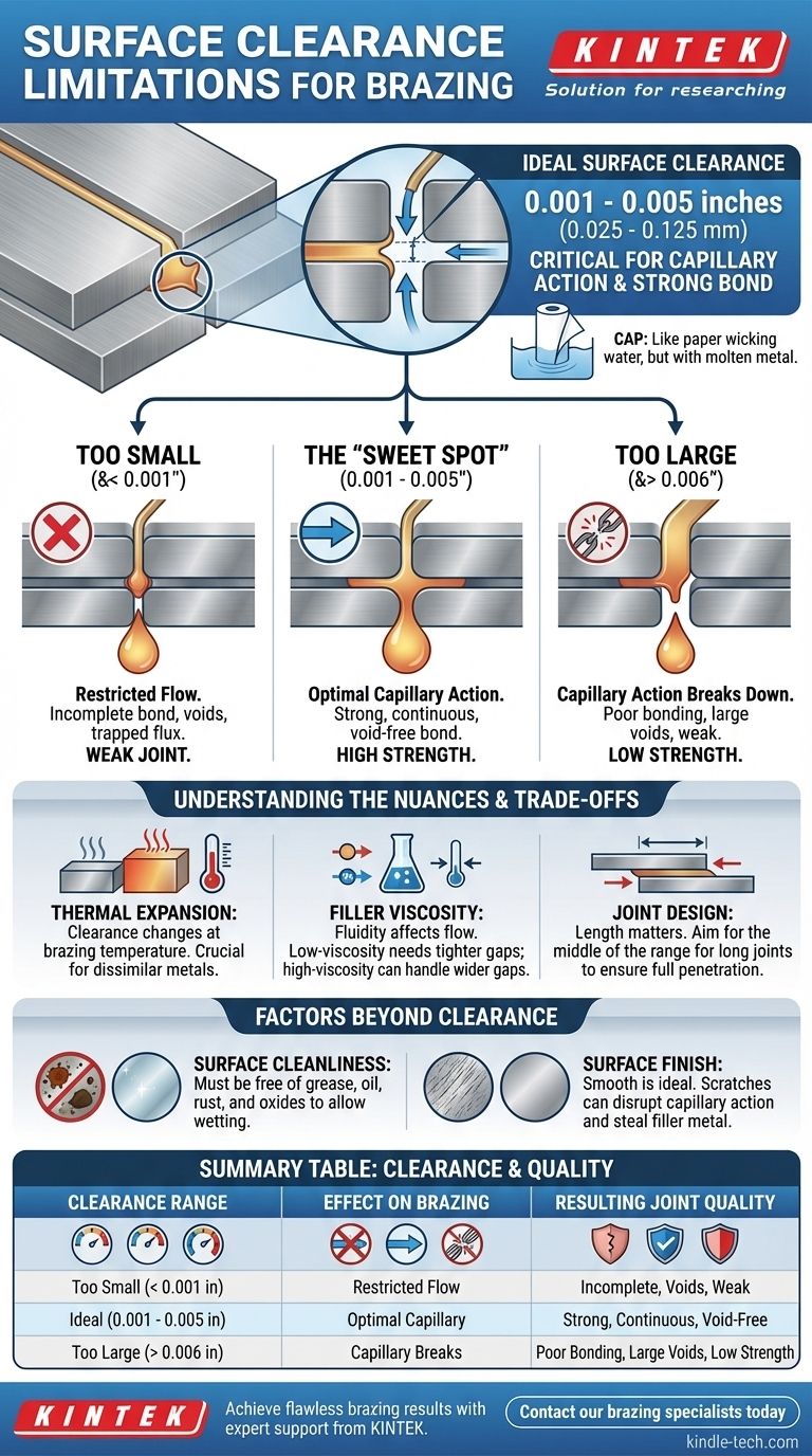 ما هي حدود الخلوص السطحي للحام بالنحاس؟ أتقن قاعدة الـ 0.001-0.005 بوصة للحصول على مفاصل قوية دليل مرئي